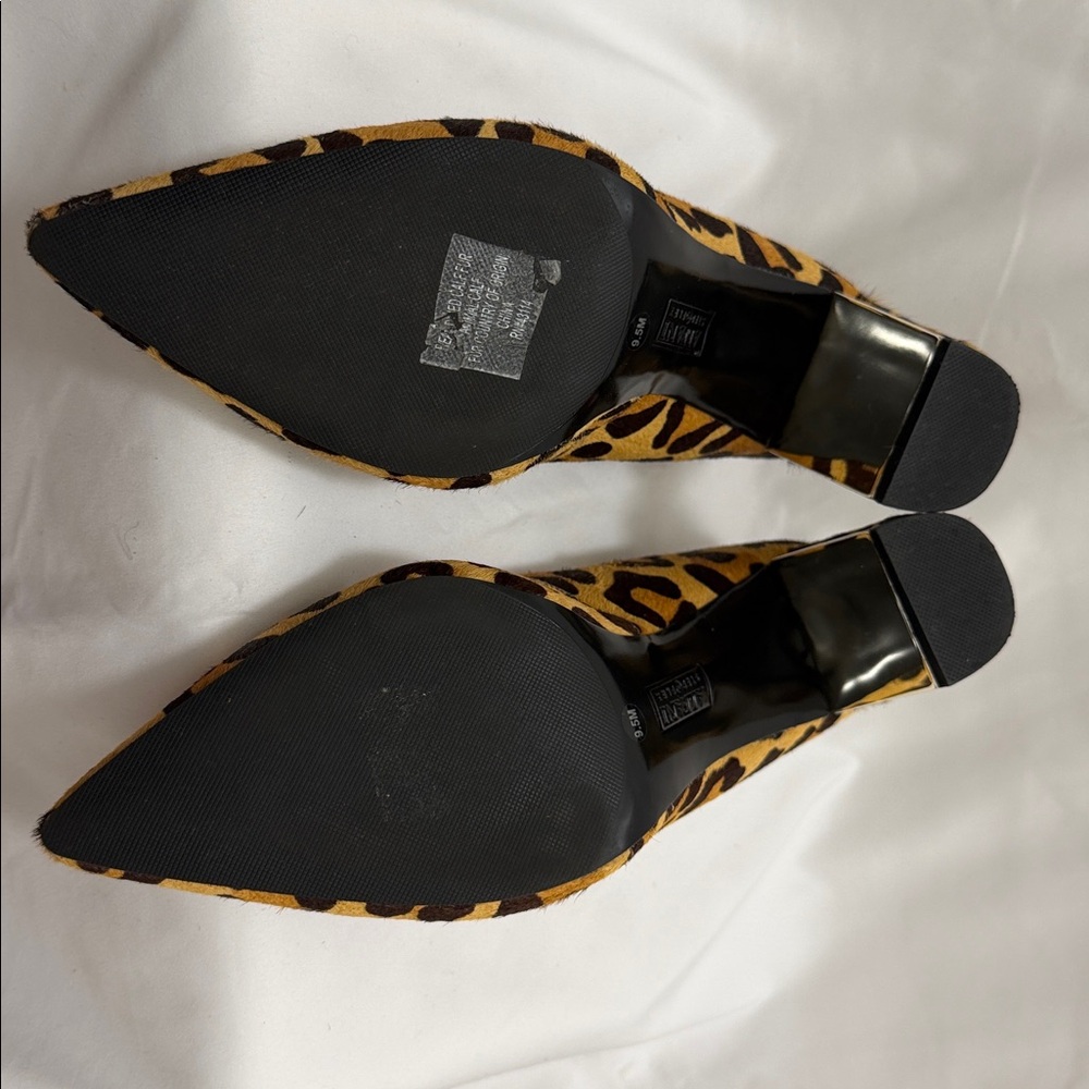 Alfani Animal Print Pointed Toe Block Heel Pump Shoe - Picture 7 of 12